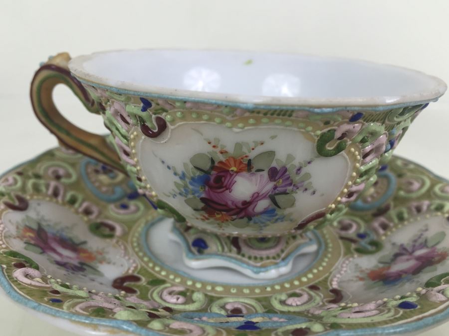 Ornate Japanese L R Nippon Tea Coffee Set [Photo 3]