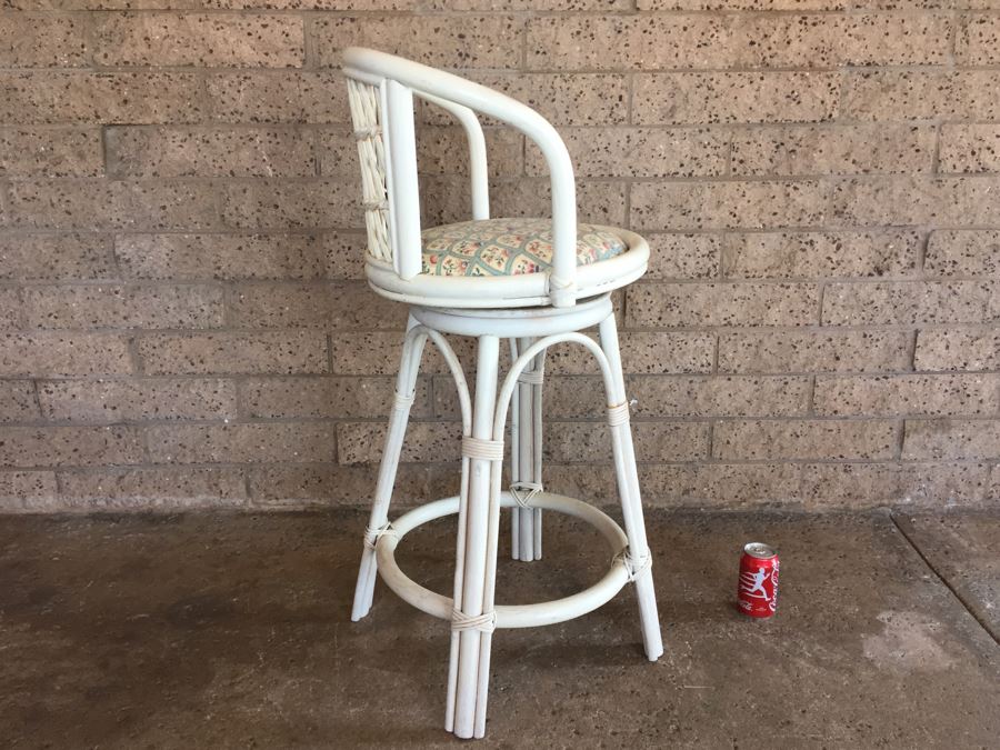 White Wicker Bar Stools Images