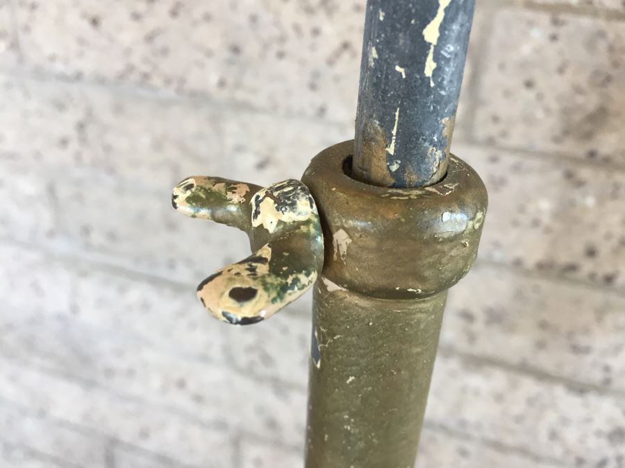 Impressive Gilt Wrought Iron Italian Floor Lamp With Floral And Vine Motif [Photo 13]