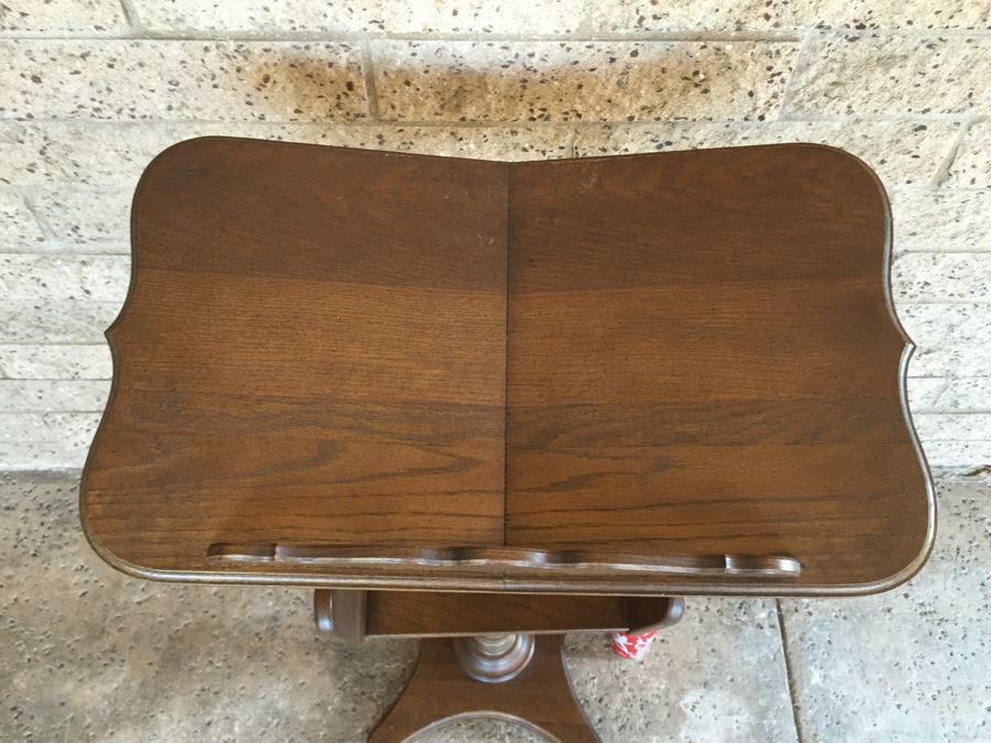 Vintage Dictionary Book Stand With Large Unabridged Dictionary [Photo 10]