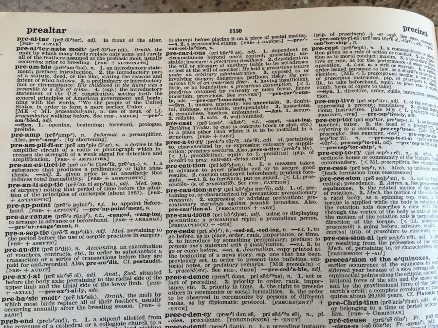 Vintage Dictionary Book Stand With Large Unabridged Dictionary [Photo 7]