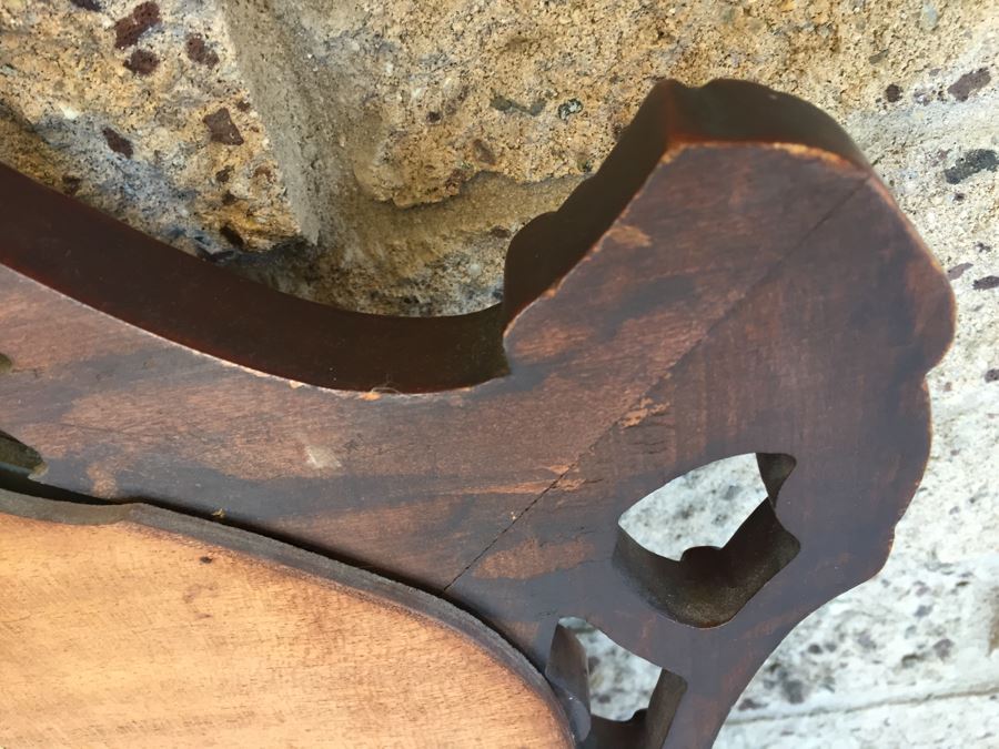 Stunning Carved Wood Vintage Mirror [Photo 10]