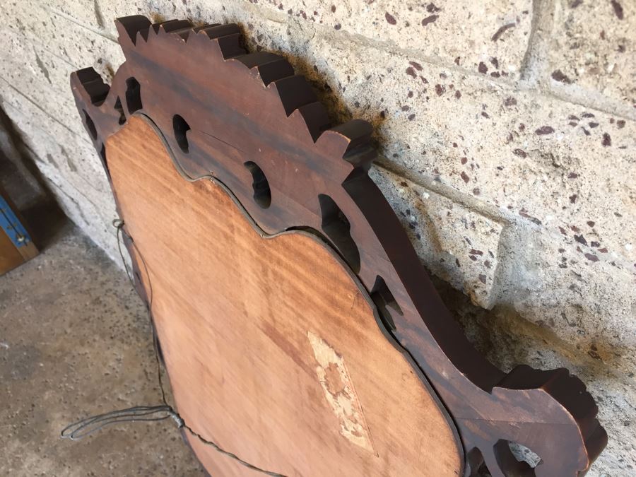 Stunning Carved Wood Vintage Mirror [Photo 11]
