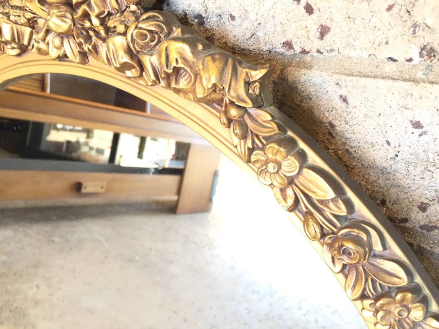 Stunning Round Gilt Wood Mirror By Nurre Mirrors [Photo 5]