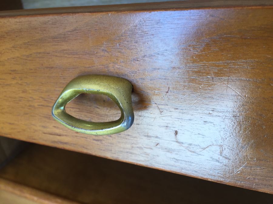 John Van Koert For Drexel Mid-Century 1959 Projection King Size Headboard With Storage Matches Bedroom Set In Auction [Photo 10]