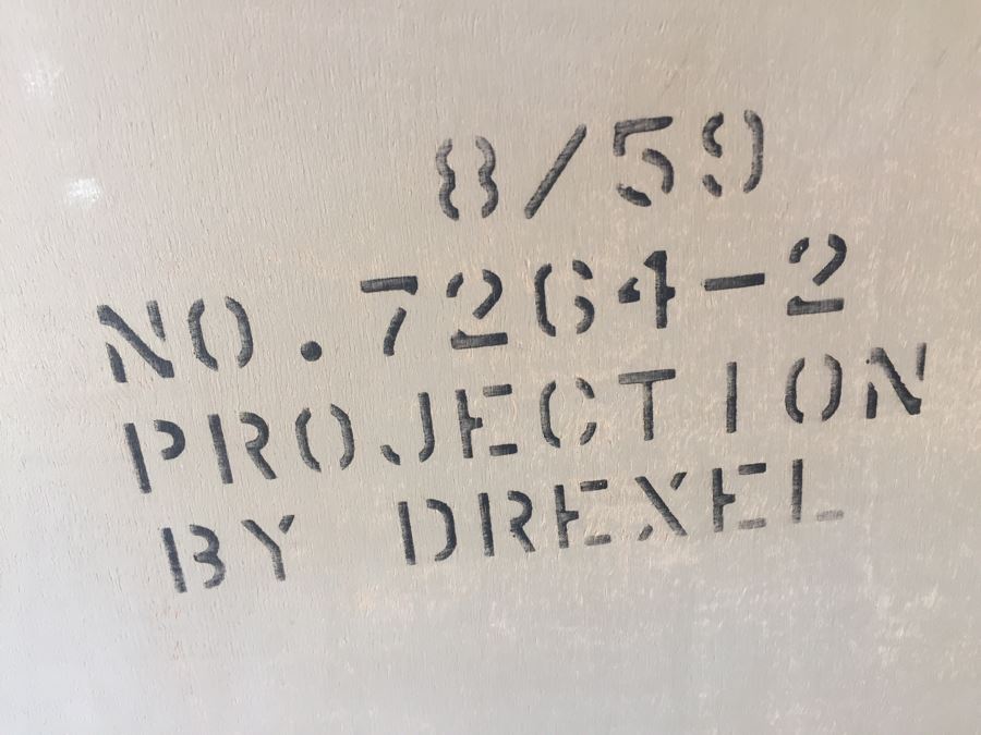 John Van Koert For Drexel Mid-Century 1959 Projection King Size Headboard With Storage Matches Bedroom Set In Auction [Photo 11]