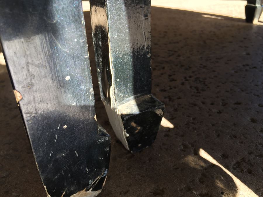 Set Of Hand Painted Chinese Nesting Tables Black Lacquer [Photo 21]