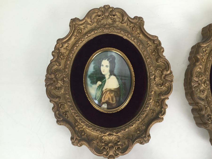 Set Of 4 Vintage Framed Portrait Prints By A Cameo Creation [Photo 2]