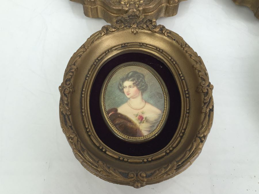 Set Of 4 Vintage Framed Portrait Prints By A Cameo Creation [Photo 8]