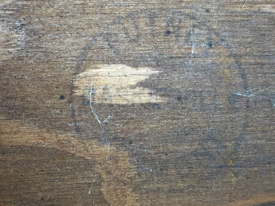 Vintage Childs Wood Barrel Rocking Chair Putney Vermont Basketville Striped Seat [Photo 13]