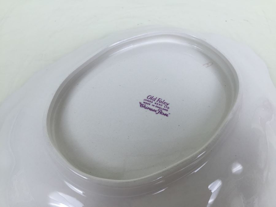 Antique Old Foley James Kent LTD Wash Bowl and Pitcher Chinese Rose From England [Photo 10]