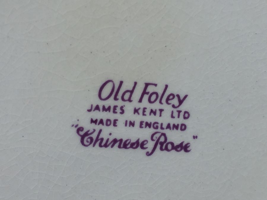 Antique Old Foley James Kent LTD Wash Bowl and Pitcher Chinese Rose From England [Photo 21]