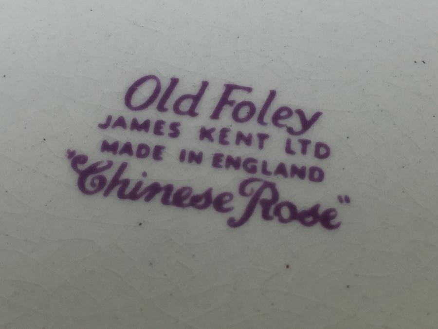 Antique Old Foley James Kent LTD Wash Bowl and Pitcher Chinese Rose From England [Photo 3]