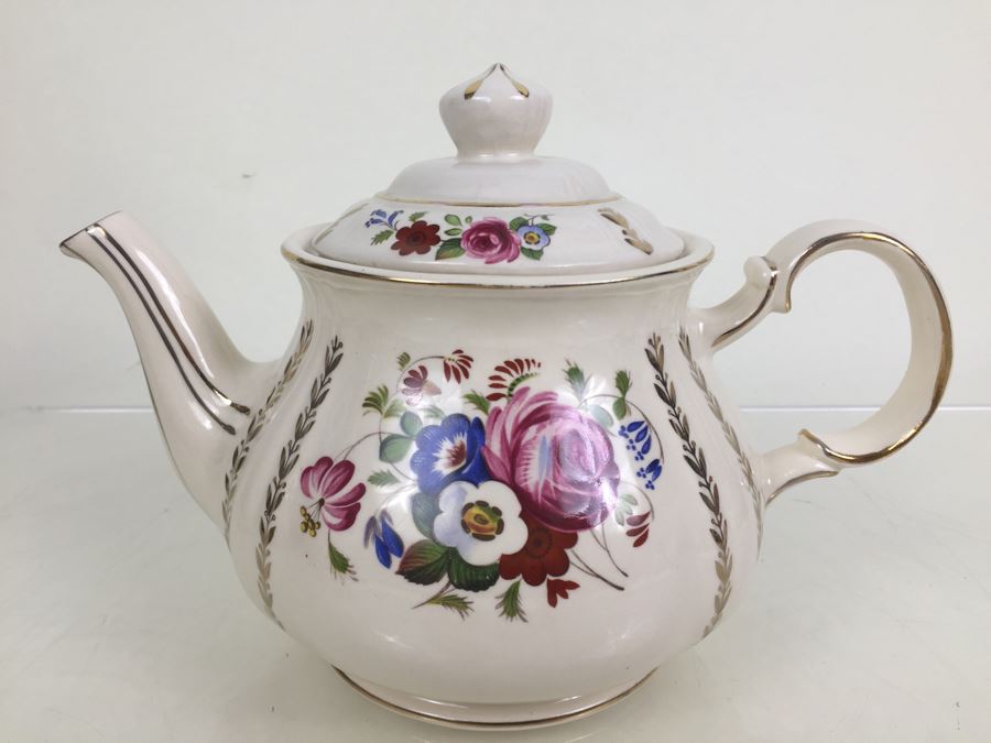 Sadler England Hand Painted Tea Pot