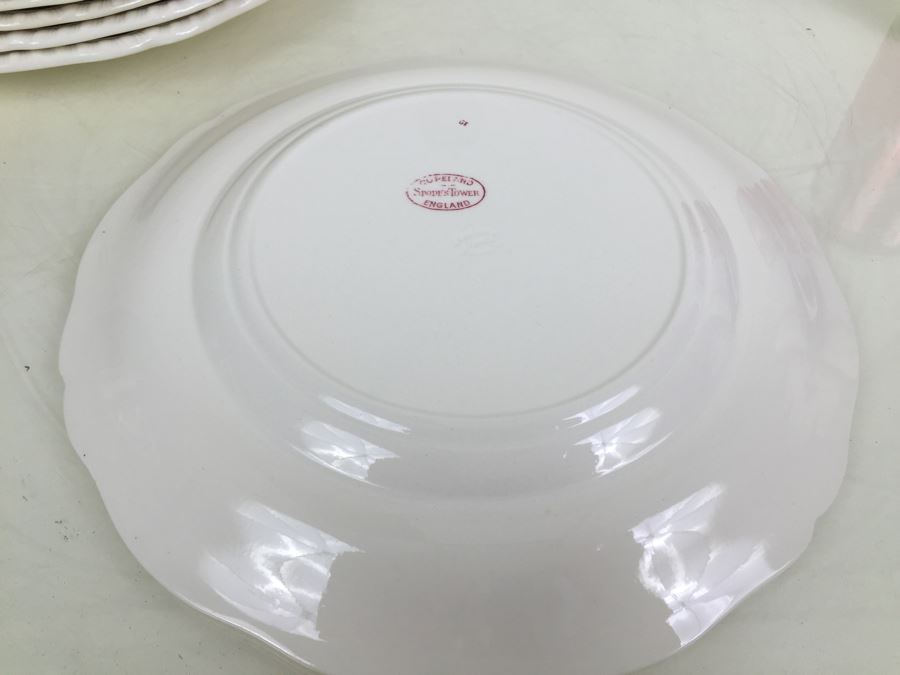 (12) Spode's Tower Copeland England Red Transferware Plates [Photo 7]