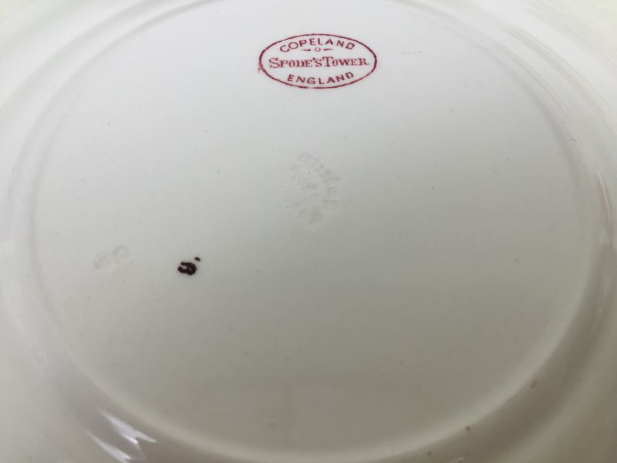 Spode's Tower Copeland England Red Transferware Plates [Photo 11]