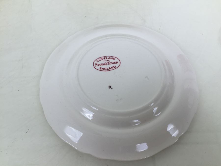 Spode's Tower Copeland England Red Transferware Plates [Photo 9]