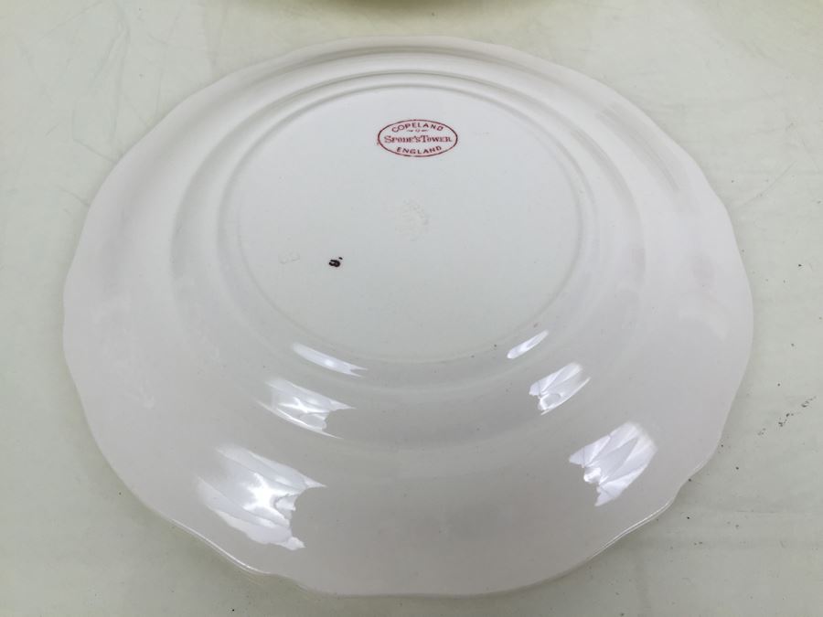 Spode's Tower Copeland England Red Transferware Plates [Photo 10]