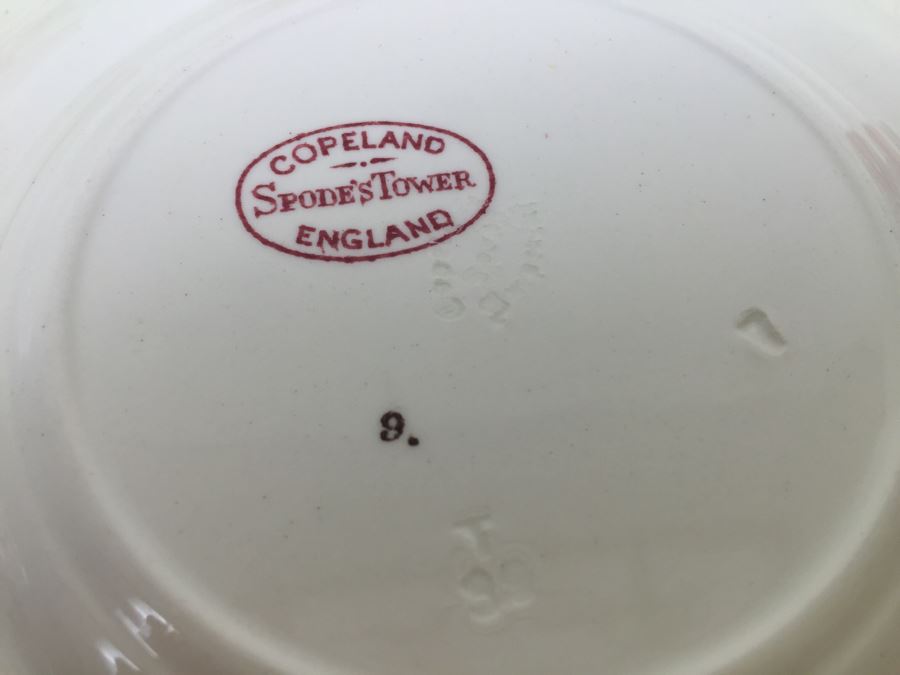 Spode's Tower Copeland England Red Transferware Plates [Photo 3]