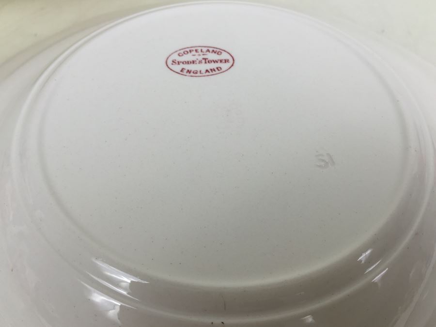 (12) Spode's Tower Copeland England Red Transferware Bowls [Photo 3]