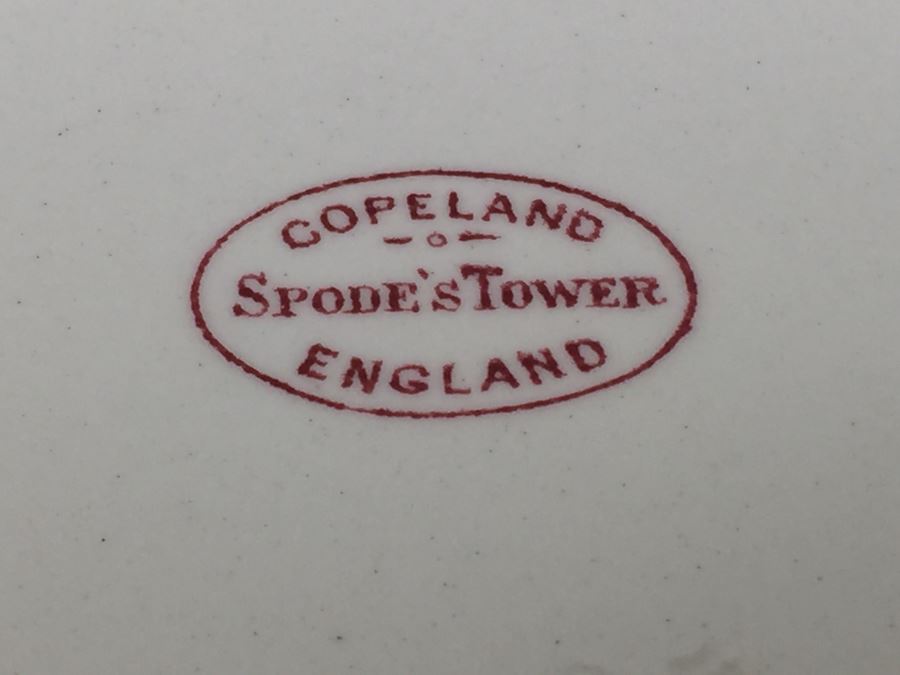 (12) Spode's Tower Copeland England Red Transferware Bowls [Photo 11]