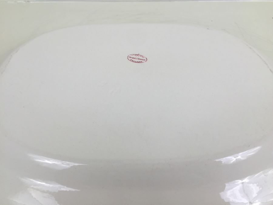 Spode's Tower Copeland England Red Transferware Large Serving Platter [Photo 10]
