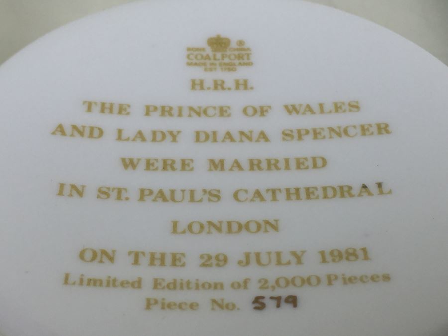 Coalport China England The Prince Of Wales And Lady Diana Spencer Locking Candy Box Limited Edition 579 Of 2,000 [Photo 3]