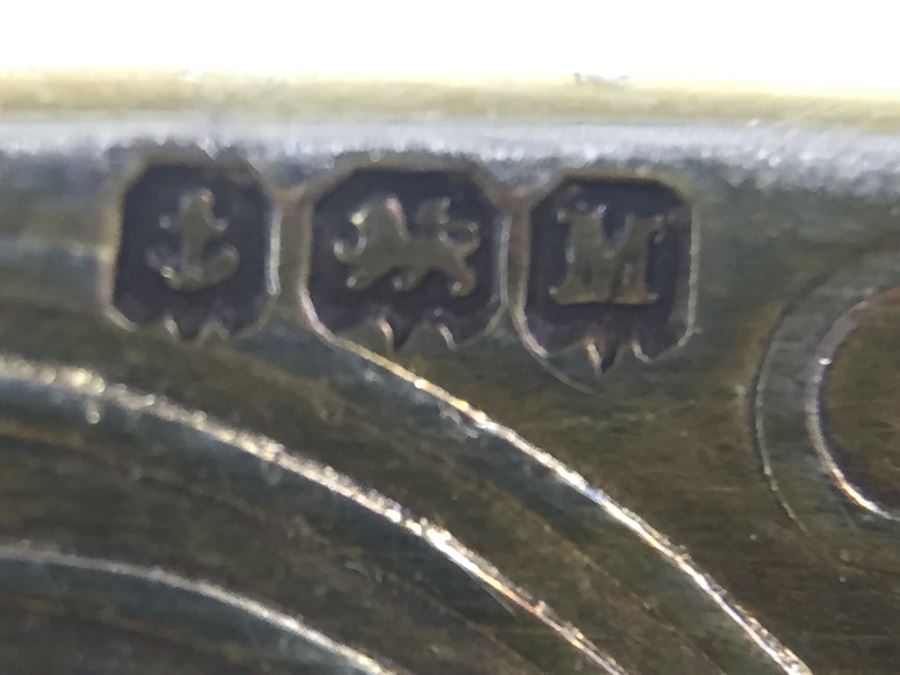 Birmingham England Barker Brothers Ltd. Sterling Silver Spoon Set With Original Case And Figural Sterling Napkin Ring 79g $41 Melt Value [Photo 14]