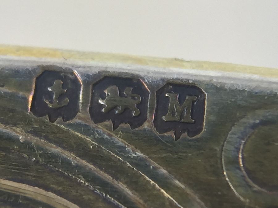 Birmingham England Barker Brothers Ltd. Sterling Silver Spoon Set With Original Case And Figural Sterling Napkin Ring 79g $41 Melt Value [Photo 17]