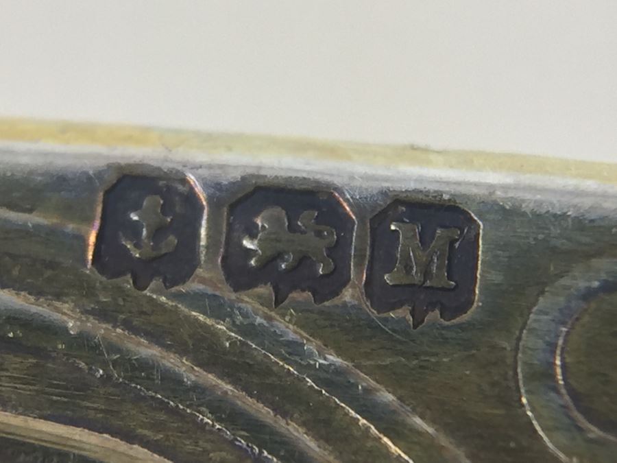 Birmingham England Barker Brothers Ltd. Sterling Silver Spoon Set With Original Case And Figural Sterling Napkin Ring 79g $41 Melt Value [Photo 18]