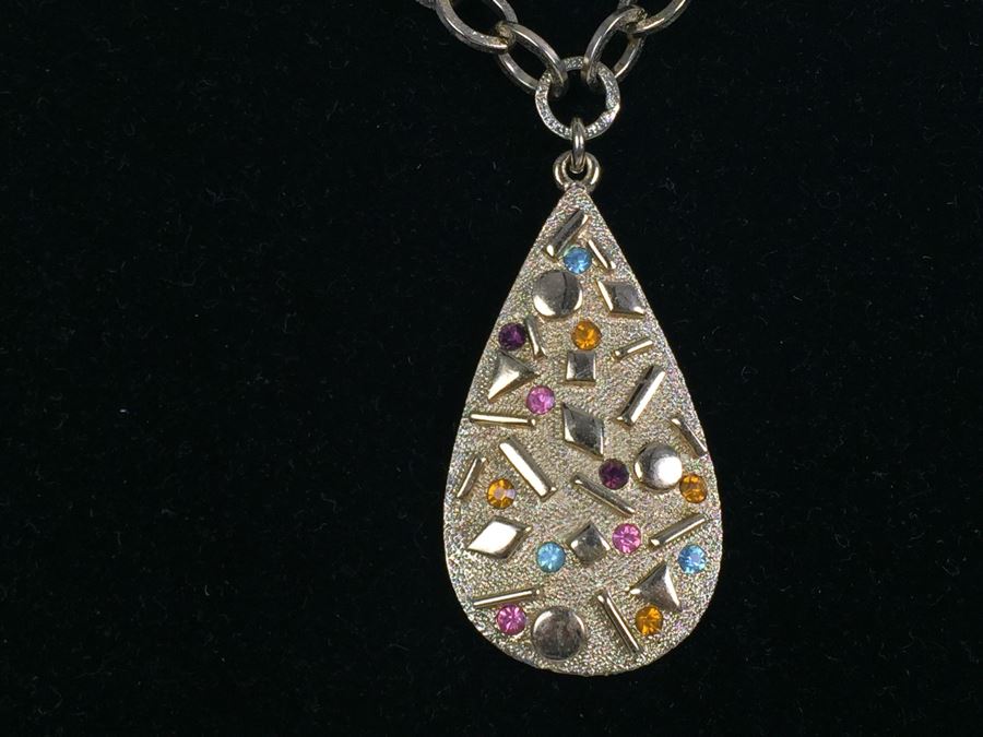 Sarah Coventry Costume Jewelry Set With Necklace, Bracelet And Earrings [Photo 4]