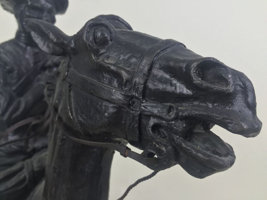 Trooper Of The Plains By Frederic Remington Bronze Statue Limited Edition 1 Of 100 [Photo 22]