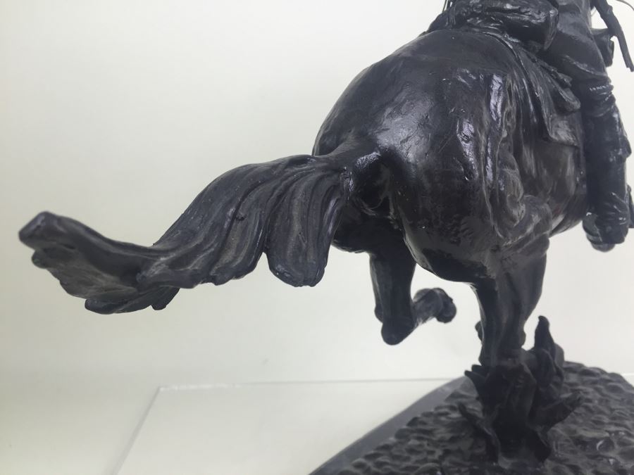 Trooper Of The Plains By Frederic Remington Bronze Statue Limited Edition 1 Of 100 [Photo 28]