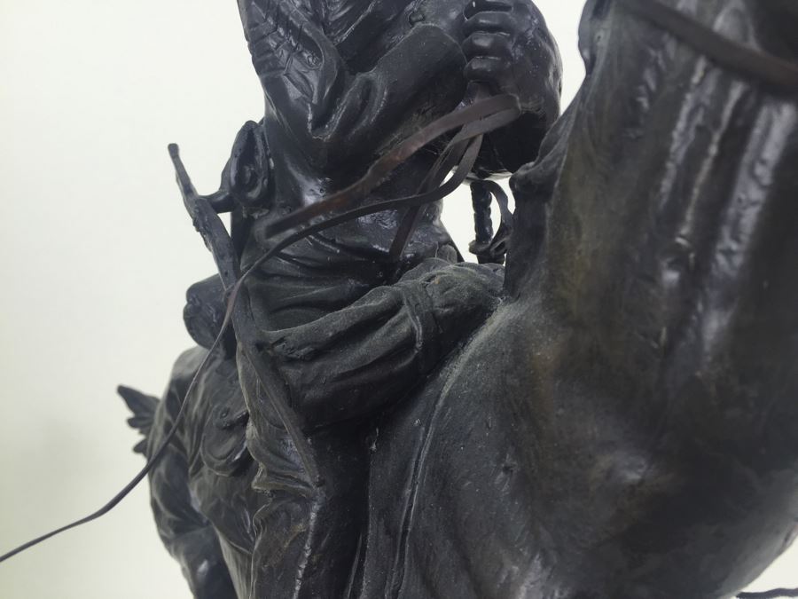 Trooper Of The Plains By Frederic Remington Bronze Statue Limited Edition 1 Of 100 [Photo 20]