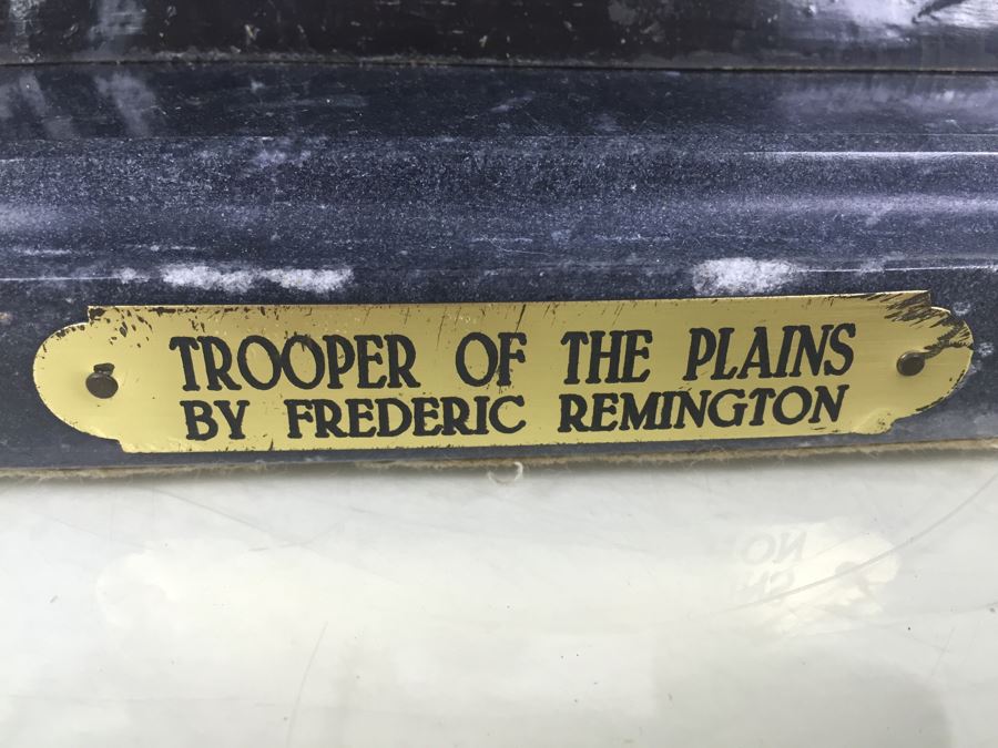 Trooper Of The Plains By Frederic Remington Bronze Statue Limited Edition 1 Of 100 [Photo 12]