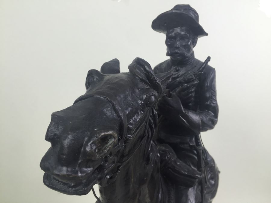 Trooper Of The Plains By Frederic Remington Bronze Statue Limited Edition 1 Of 100 [Photo 14]