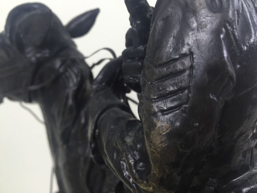 Trooper Of The Plains By Frederic Remington Bronze Statue Limited Edition 1 Of 100 [Photo 32]