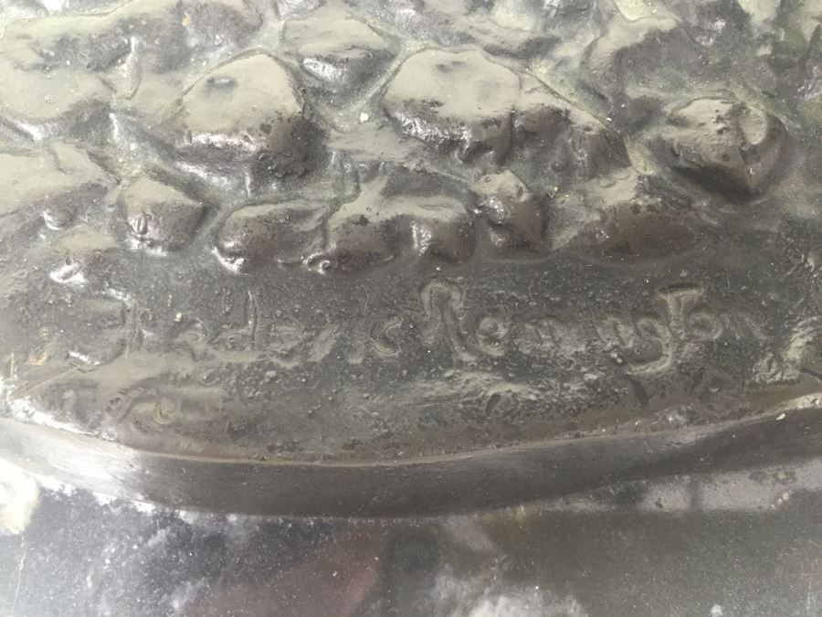 Trooper Of The Plains By Frederic Remington Bronze Statue Limited Edition 1 Of 100 [Photo 3]