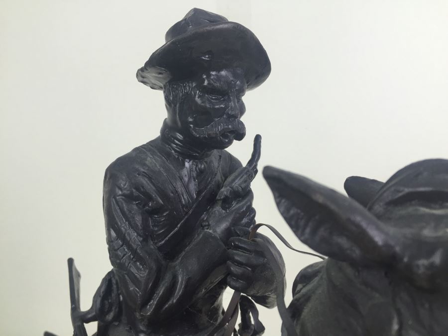 Trooper Of The Plains By Frederic Remington Bronze Statue Limited Edition 1 Of 100 [Photo 19]
