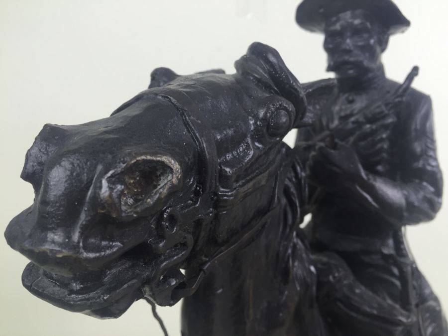 Trooper Of The Plains By Frederic Remington Bronze Statue Limited Edition 1 Of 100 [Photo 15]