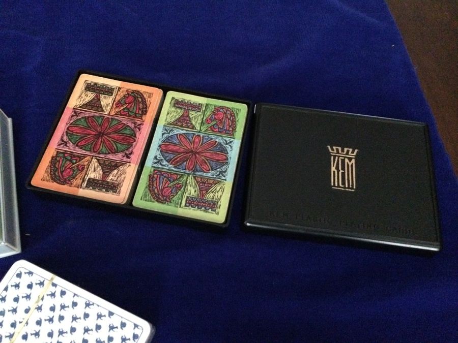 Vintage Playing Card Lot - KEM Plastic Playing Cards [Photo 3]