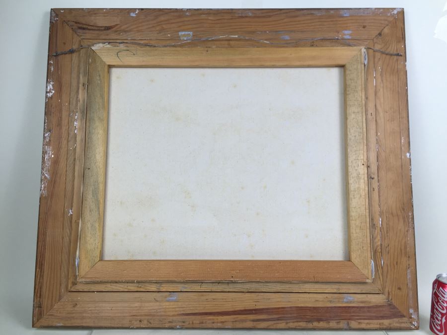 Original Oil Painting Of Large Sailing Ship On Rough Seas Signed By Artist Hayden [Photo 13]