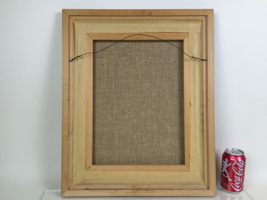 Original Oil Painting On Canvas Of Woman In Prayer Under Candlelight Signed By Artist [Photo 9]