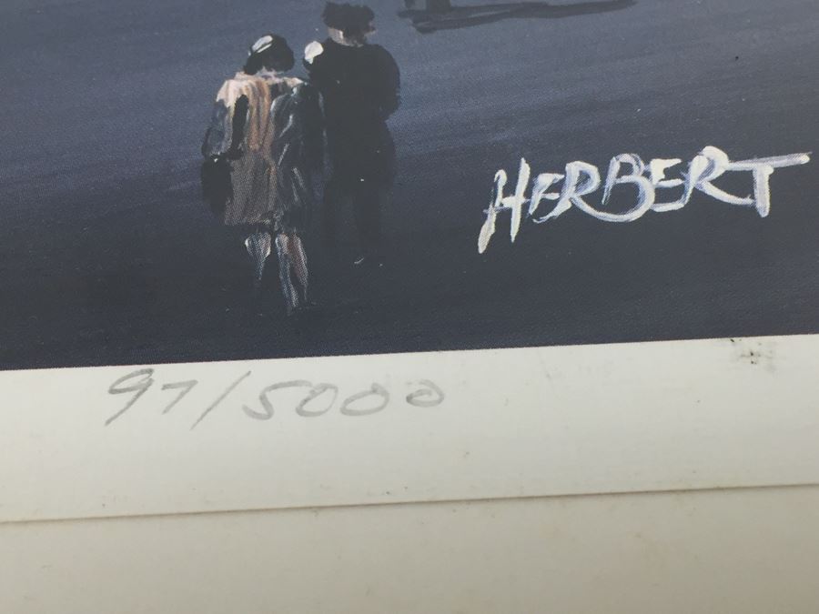 Nostalgia Limited Edition Print Signed By Artist Marv Herbert 97/5000 Showing Crowd Entering Ebbets Field In Brooklyn New York City [Photo 5]