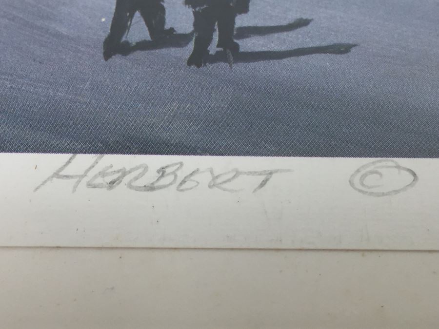 Nostalgia Limited Edition Print Signed By Artist Marv Herbert 97/5000 Showing Crowd Entering Ebbets Field In Brooklyn New York City [Photo 2]