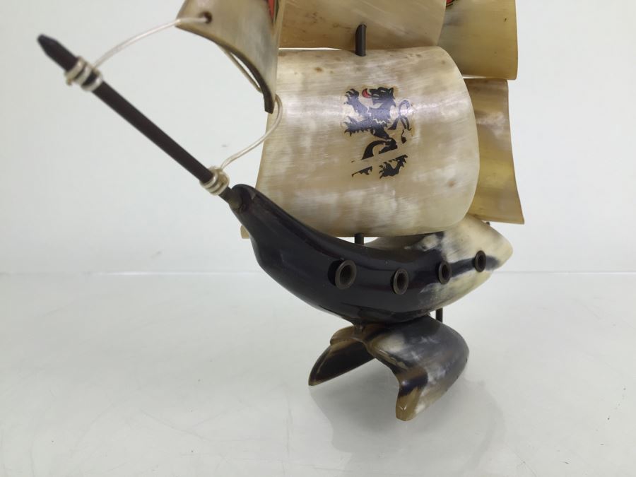 Sailing Ship Model Sculpture Made From Horn [Photo 8]