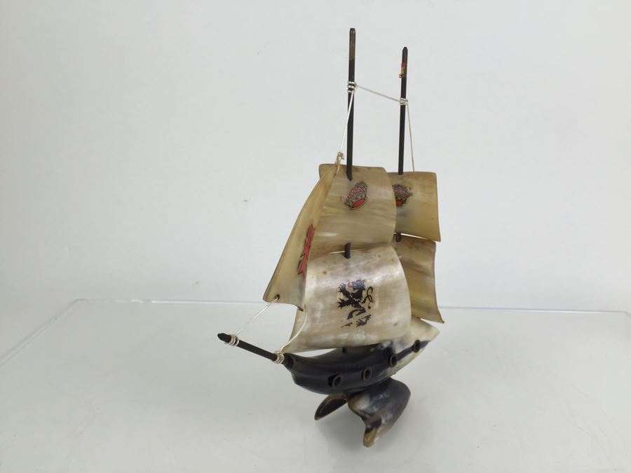 Sailing Ship Model Sculpture Made From Horn [Photo 7]