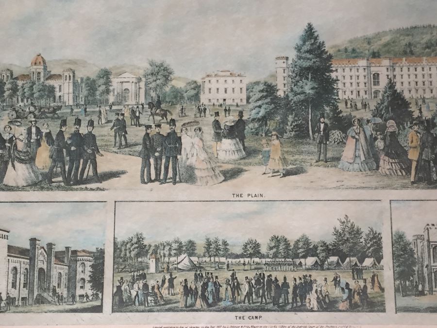 Pair Of Framed West Point Army Military Academy Prints [Photo 15]