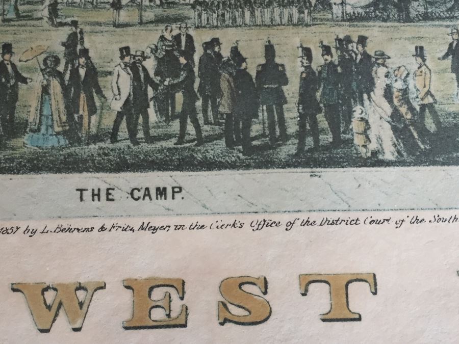 Pair Of Framed West Point Army Military Academy Prints [Photo 21]