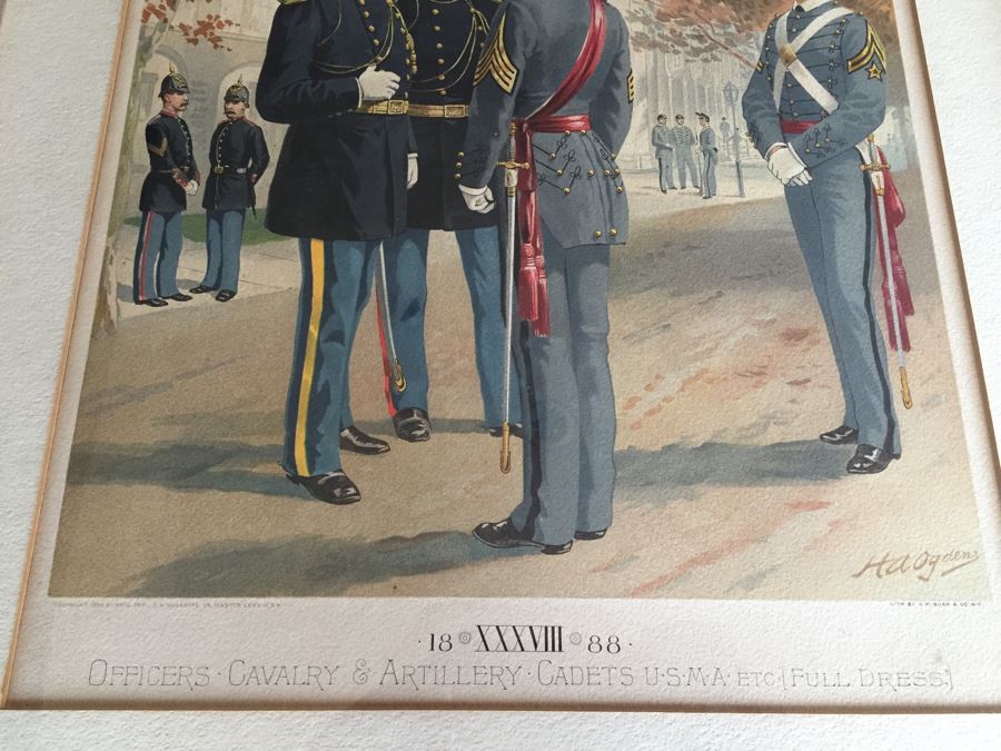 Pair Of Framed West Point Army Military Academy Prints [Photo 7]